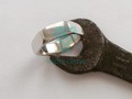 Серебряное обручальное кольцо в виде гайки на заказ