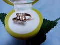 Женское кольцо с бриллиантами детская ножка на заказ