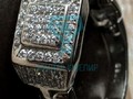 Гибкое мужское кольцо в виде браслета с бриллиантами на заказ