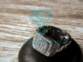 Гибкое мужское кольцо в виде браслета с бриллиантами на заказ