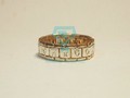 Мужское кольцо спаси и сохрани в виде браслета-звеньев из золота на заказ